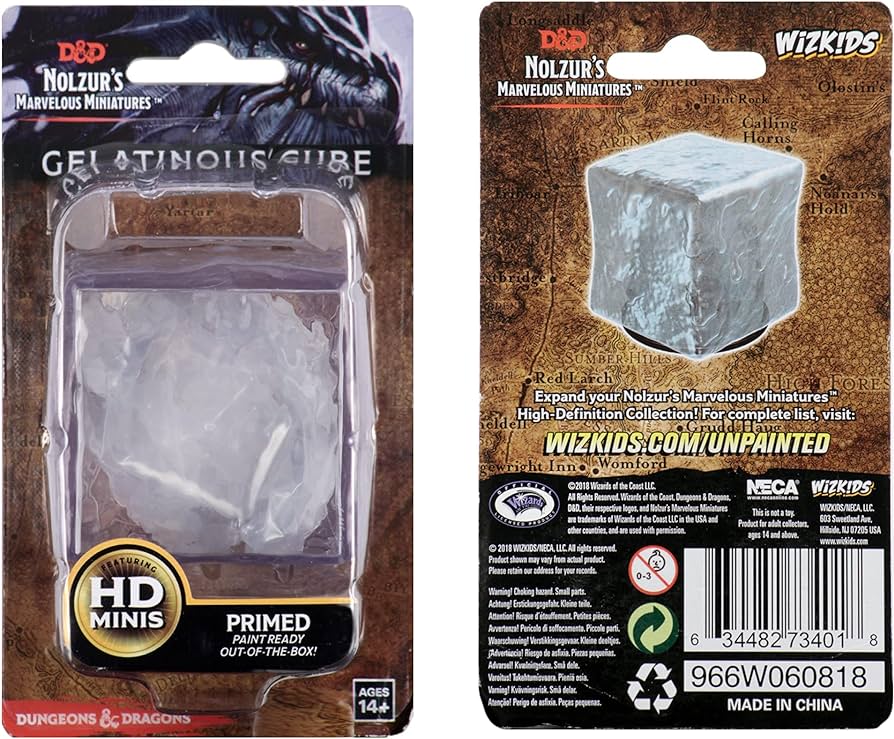 D&D NMM W06 Gelatinous Cube unpainted miniature