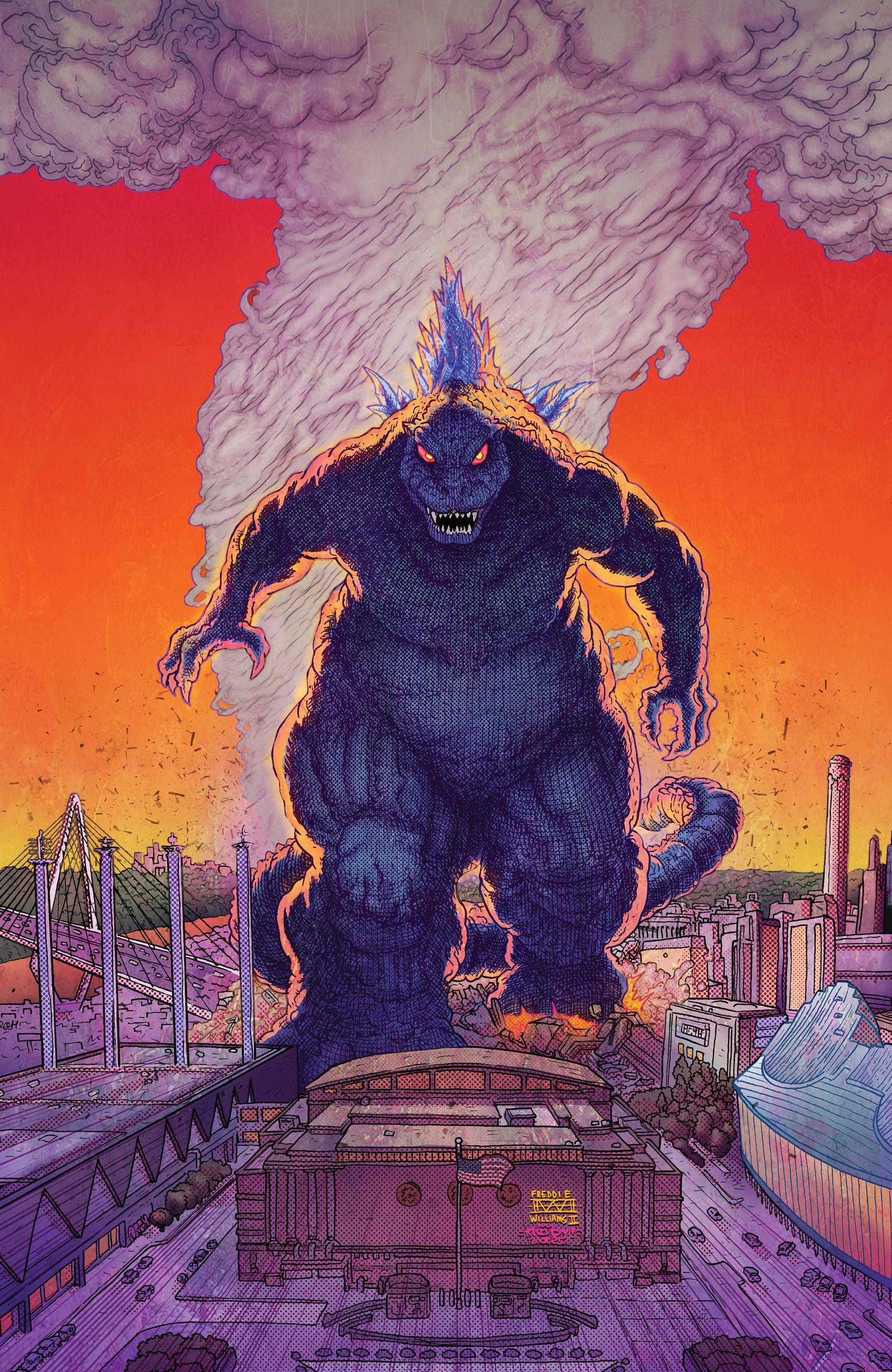 Godzilla vs. America: Kansas City Variant Ri (25) (Williams II & Moody Full Art)