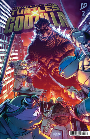 Teenage Mutant Ninja Turtles X Godzilla #2 Variant C (Santolouco)