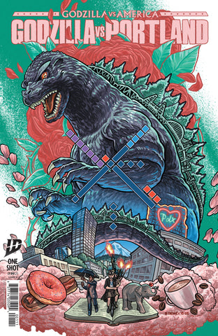 Godzilla vs. America: Portland Cover A (Dewey)