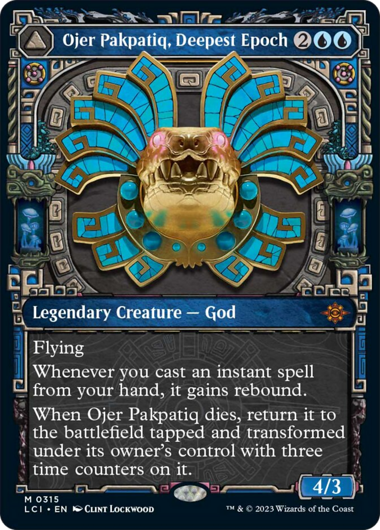 mtg ojer cards Ojer Pakpatiq, Deepest Epoch // Temple of Cyclical Time (Showcase) [Th