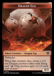 Spirit (0010) // Dragon Egg Double-Sided Token [Commander Masters Tokens]