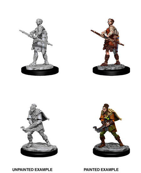 D&D NMM W11 Human Female Ranger unpainted miniatures