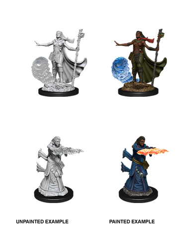 D&D NMM W11 Human Wizard unpainted miniatures