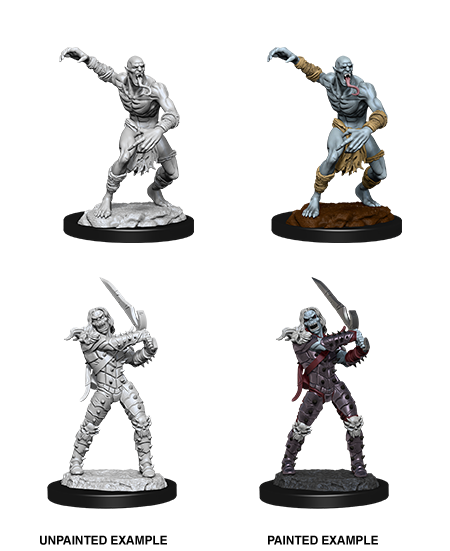 D&D NMM W11 Wight & Ghast unpainted miniatures