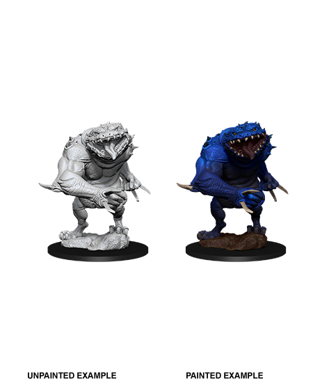 D&D NMM W11 Blue Slaad unpainted miniature