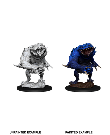 D&D NMM W11 Blue Slaad unpainted miniature