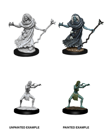 D&D NMM W12 Sea Hag & Bheur Hag unpainted miniatures