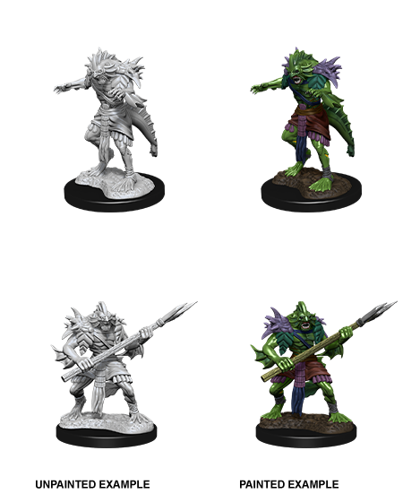 D&D NMM W12 Sahuagin unpainted miniatures