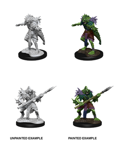 D&D NMM W12 Sahuagin unpainted miniatures