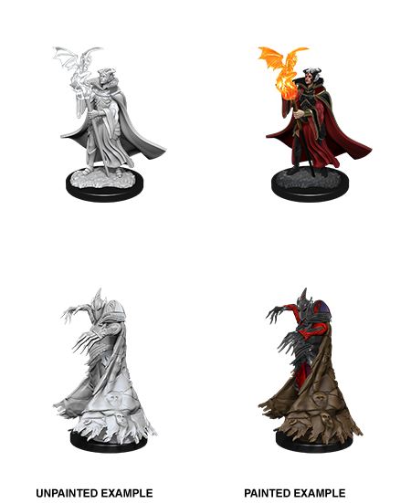 Pathfinder Deep Cuts W12 Cultist & Devil unpainted miniatures