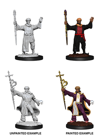 D&D NMM W13 Human Wizard unpainted miniature