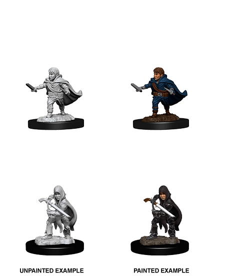 D&D NMM W13 Halfling Rogue unpainted miniature