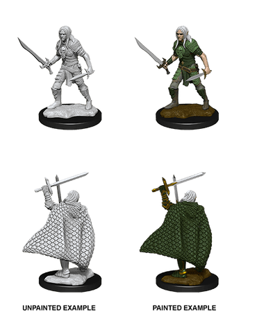 Pathfinder Deep Cuts W13 Elf Fighter Male unpainted miniature