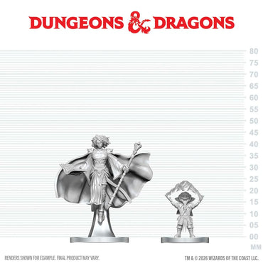 Dungeons & Dragons: Nolzur's Marvelous Unpainted Miniatures - Gnome Warlock & Aasimar Wizard