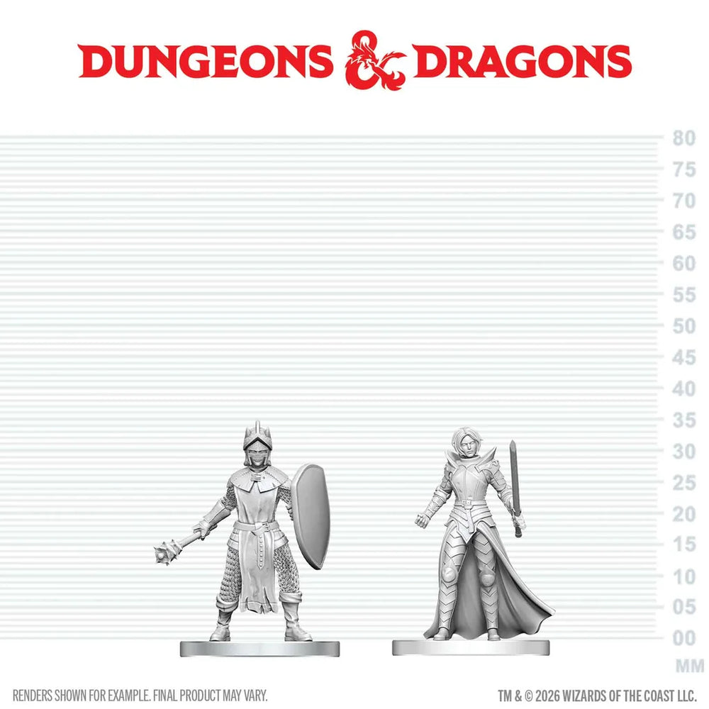 Dungeons & Dragons: Nolzur's Marvelous Unpainted Miniatures - Black gauntlet & Zhentilar paladin Of Bane