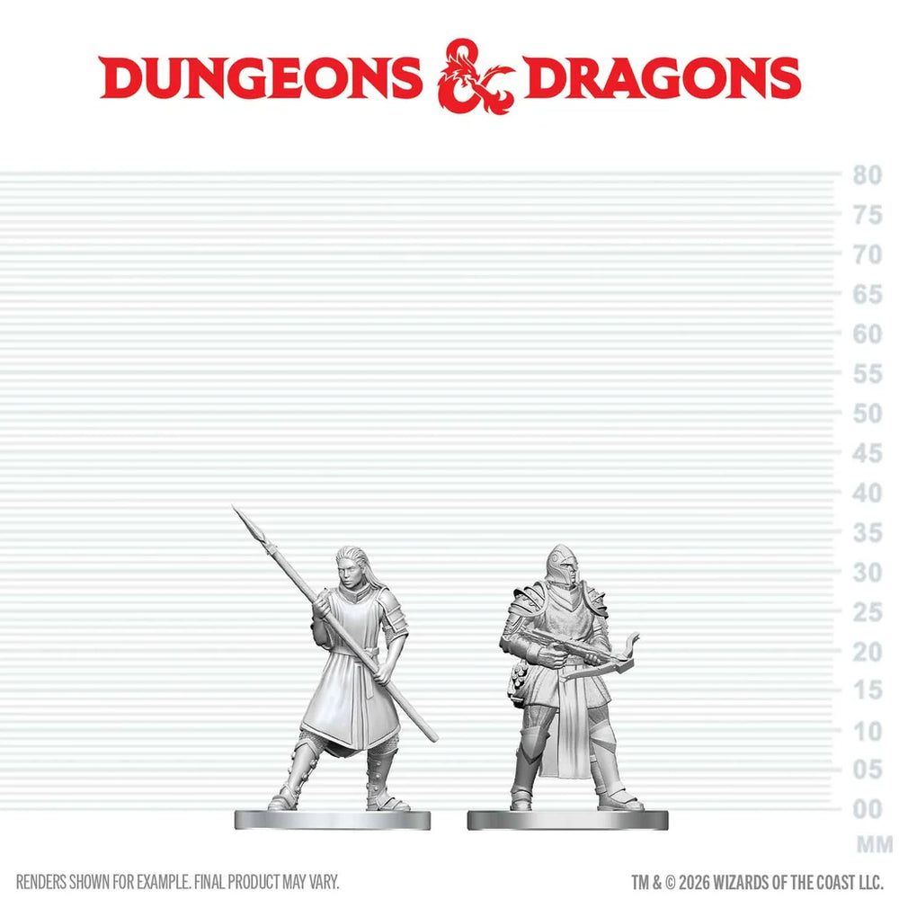 Dungeons & Dragons: Nolzur's Marvelous Unpainted Miniatures - Town Guards