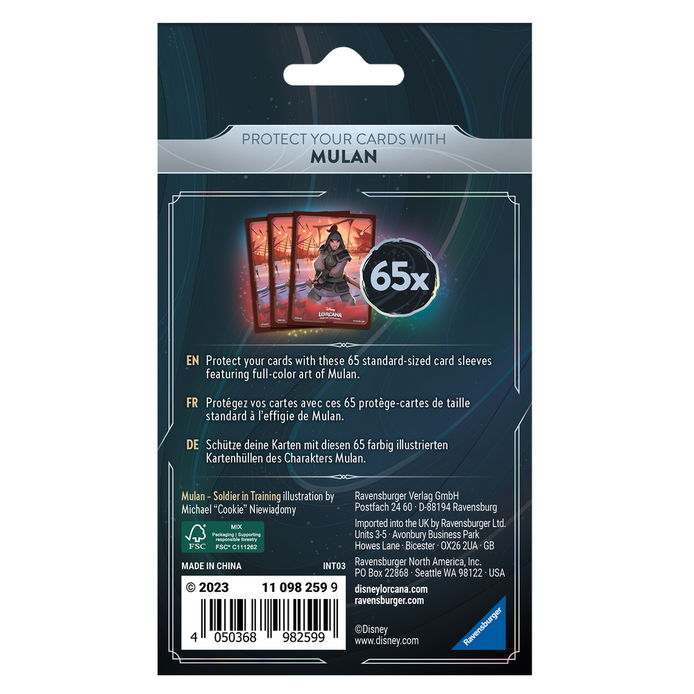 Rise of the Floodborn Standard Matte Card Sleeves (Mulan - Soldier in Training)