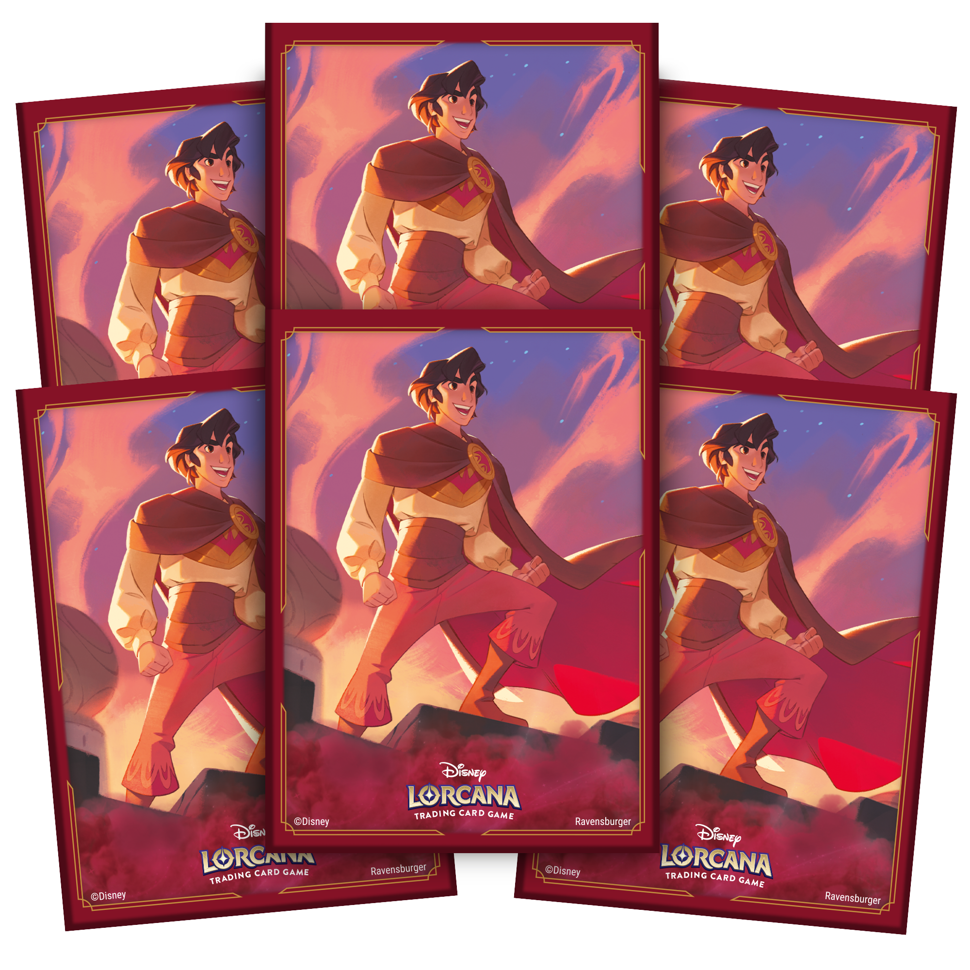 Shimmering Skies Standard Matte Card Sleeves (Aladdin - Heroic Outlaw)