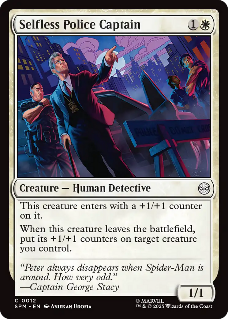 Selfless Police Captain [Marvel's Spider-Man]