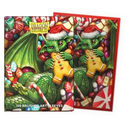 Dragon Shield Sleeves: Standard Brushed Art - Christmas Dragon 2024 100CT