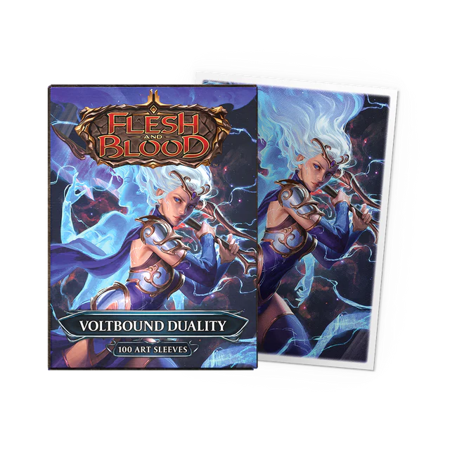 Dragon Shield Sleeves: Standard Matte Art Flesh and Blood - Voltbound Duality 100CT