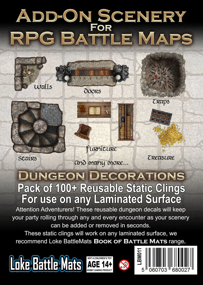 Dungeon Decorations: Add-on Scenery for RPG Battle Maps