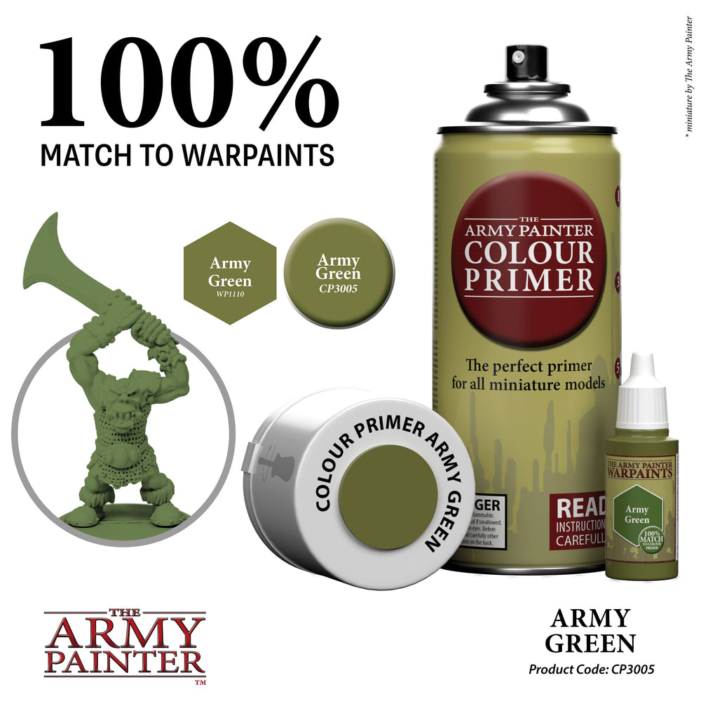 The Army Painter - Colour Spray Primer: Army Green, 402g