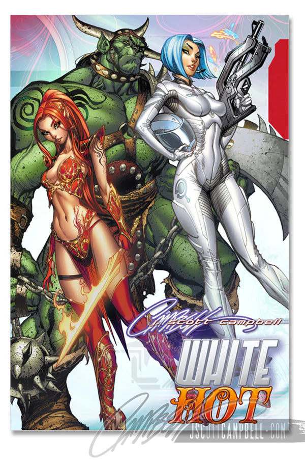 J. Scott Campbell: White Hot Art Book (Out of Print) ~SIGNED!~