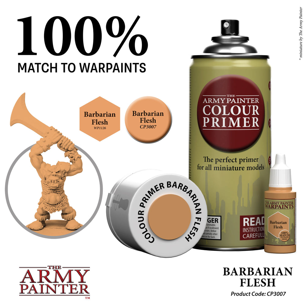 The Army Painter - Colour Spray Primer: Barbarian Flesh, 402g