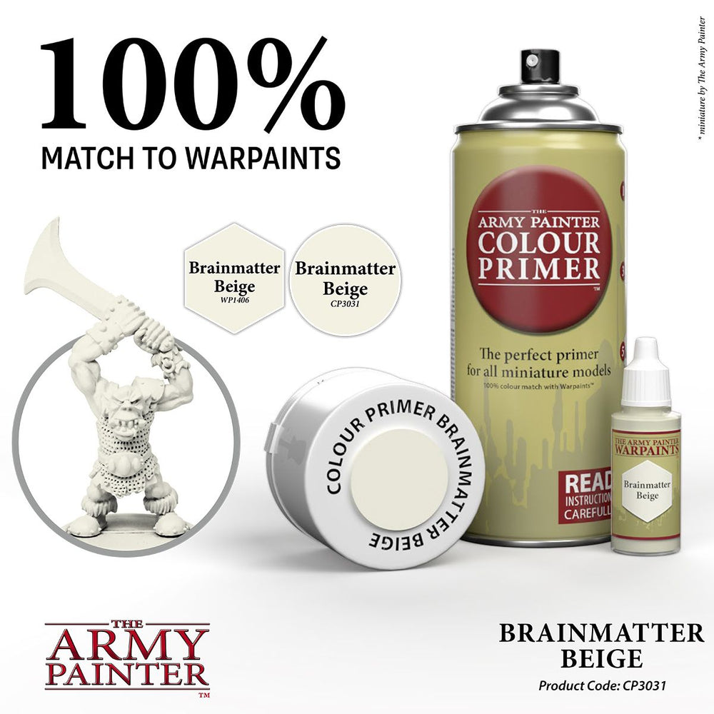 The Army Painter - Colour Spray Primer: Brainmatter Beige, 402g