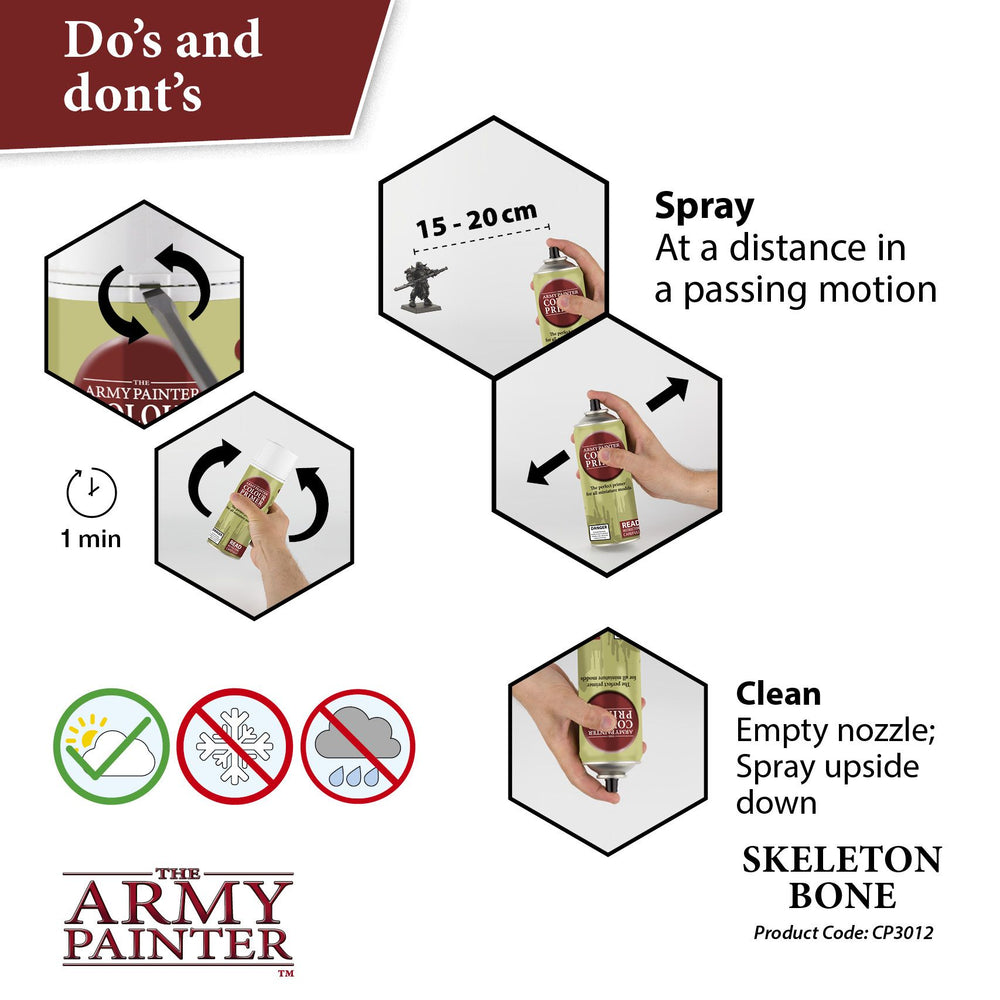 The Army Painter - Colour Spray Primer: Skeleton Bone, 402g