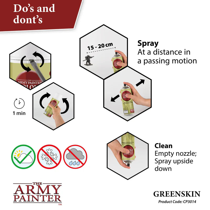 The Army Painter - Colour Spray Primer: Greenskin, 402g (Copy)