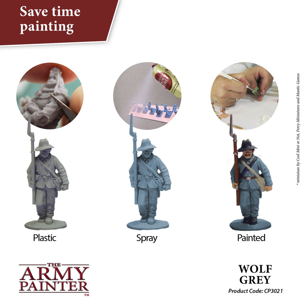 The Army Painter - Colour Spray Primer: Wolf Grey, 402g