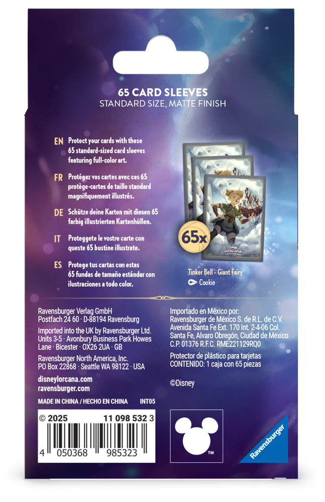 Reign of Jafar Standard Matte Card Sleeves [Tinker Bell - Giant Fairy (Enchanted)]