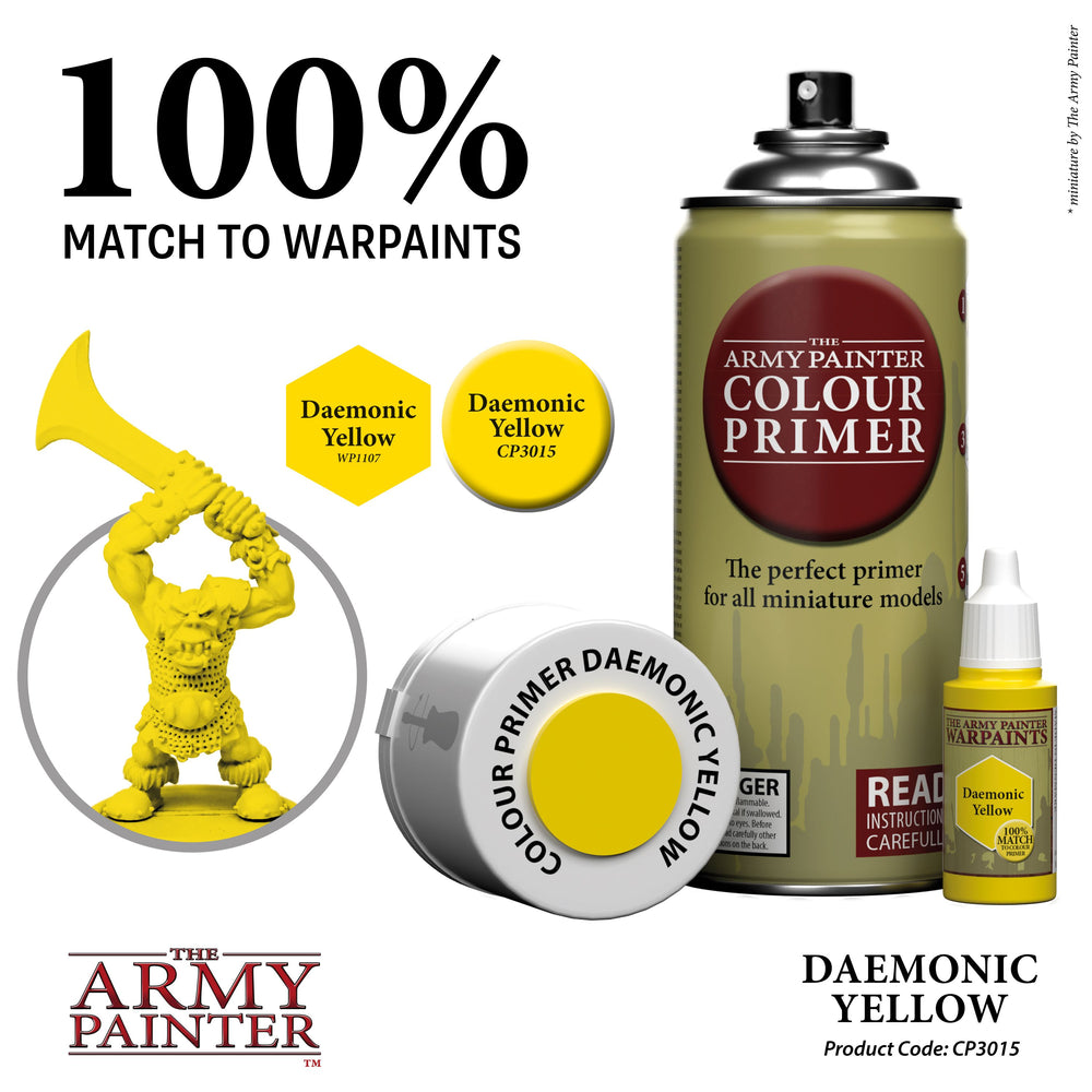 The Army Painter - Colour Spray Primer: Daemonic Yellow, 402g