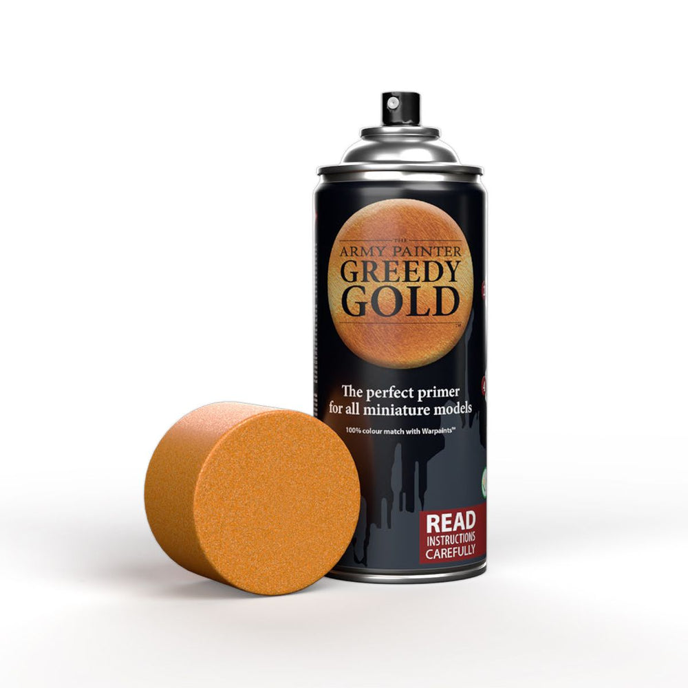 The Army Painter - Colour Spray Primer Metallics: Greedy Gold, 402g