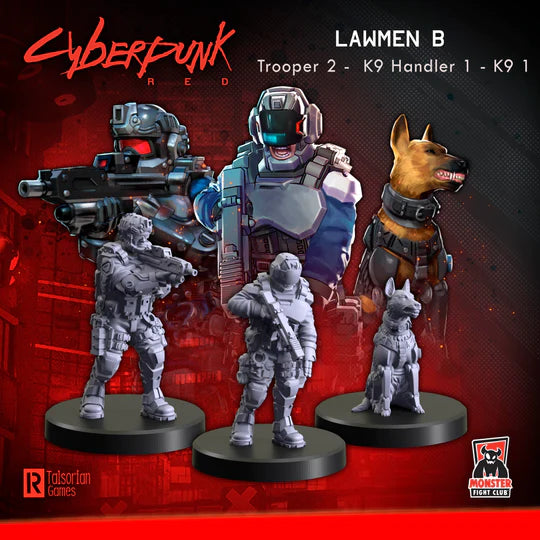 Cyberpunk RED Minis: Lawmen B
