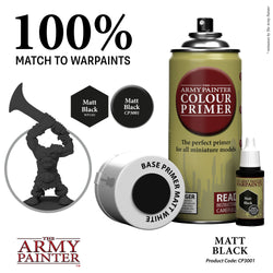 The Army Painter - Colour Spray Primer: Matt Black, 402g