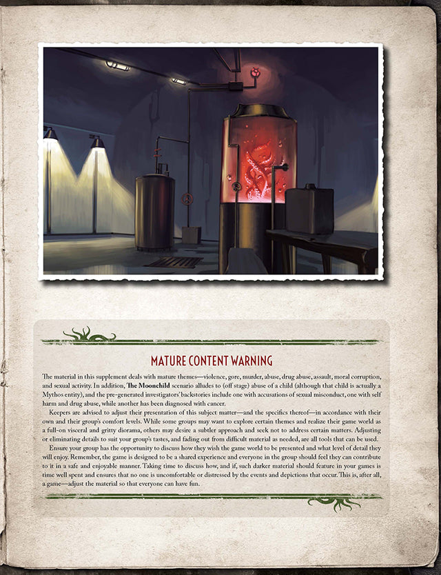 Call of Cthulhu RPG: Nameless Horrors - Hardcover (Second Edition)