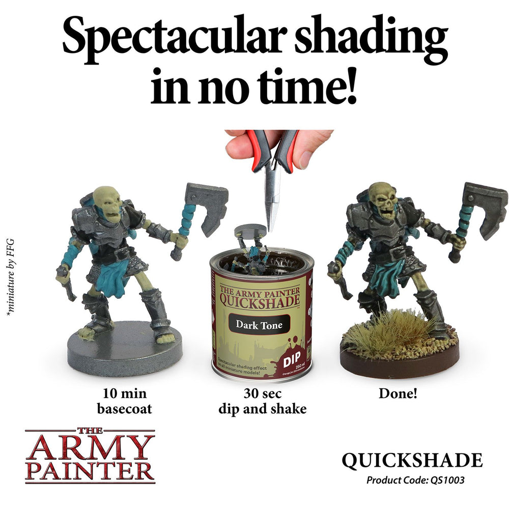 The Army Painter - Quickshade Dip: Dark Tone, 250Ml/287g