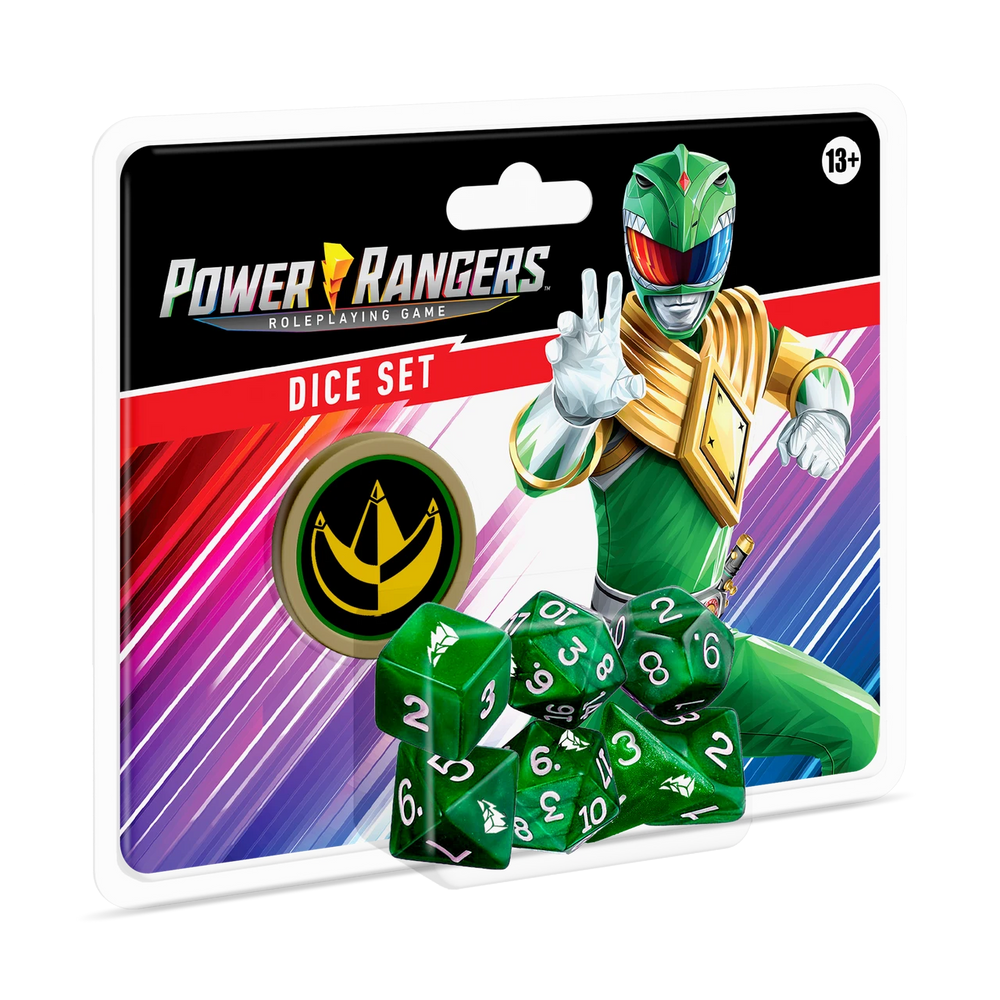 Power Rangers Roleplaying Game Dice Green