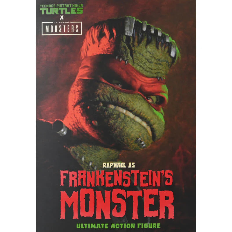 NECA Teenage Mutant Ninja Turtles X Universal Monsters Raphael As Frankenstein's Monster Ultimate Action FIGURE