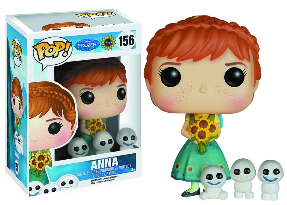 Funko Pop! Frozen Fever Anna with Snowgies (Disney 156) Rare OOP