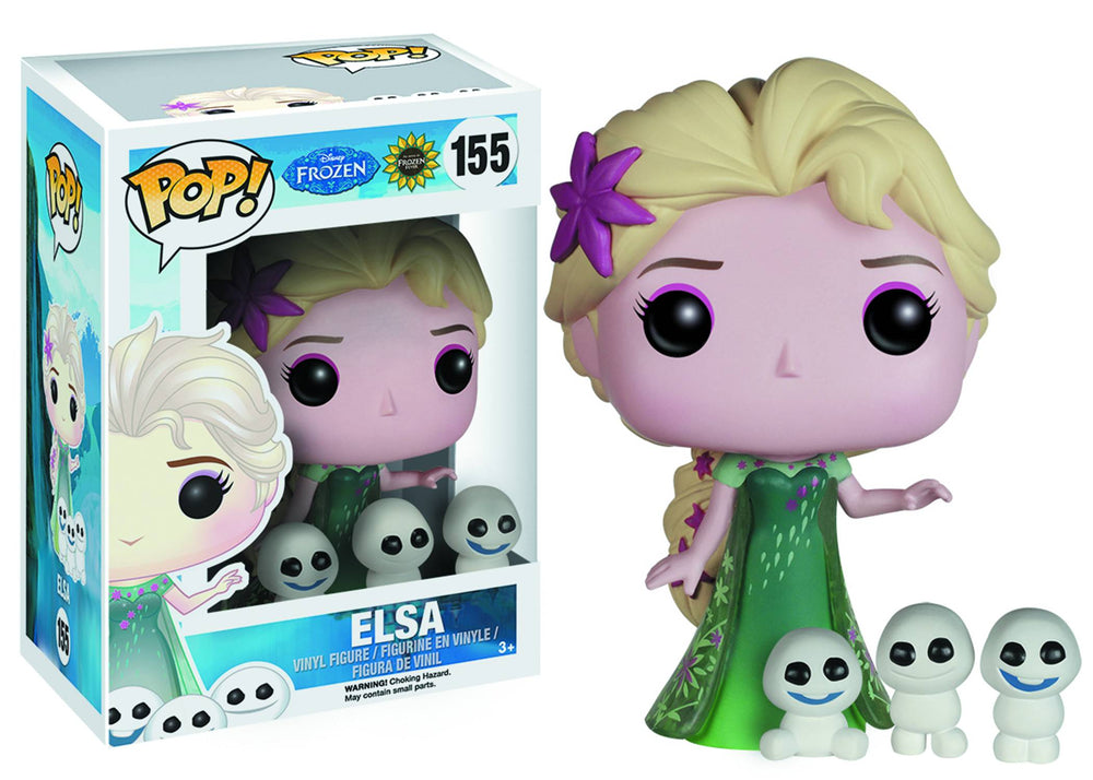 Funko Pop! Frozen Fever Elsa with Snowgies (Disney 155) Rare OOP