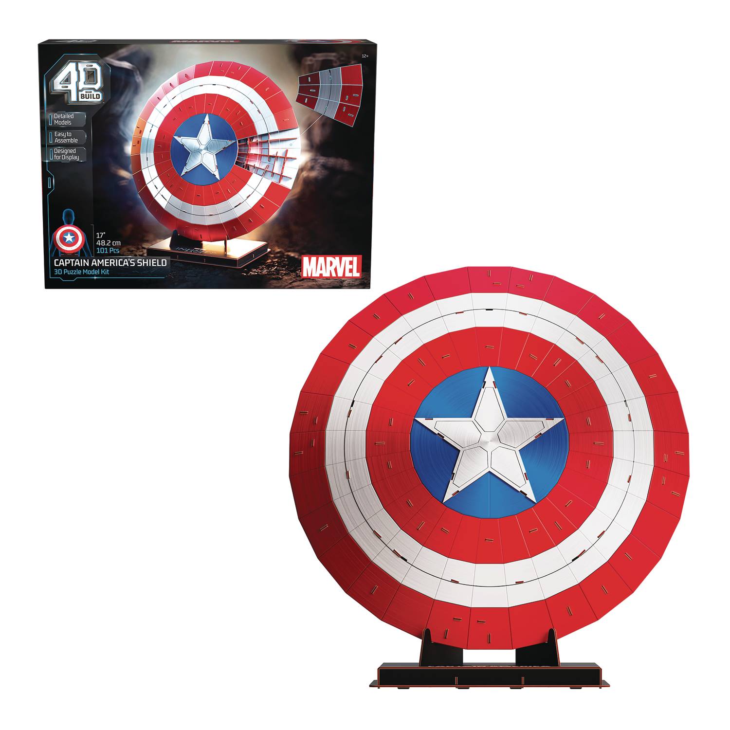 Puzz4d Marvel Captain America Shield Puzzle