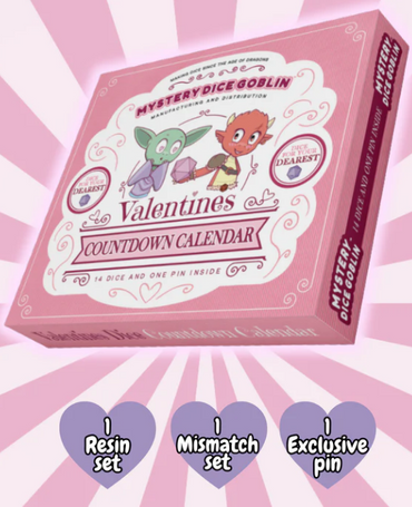 Mystery Dice - Valentines Countdown Calendar