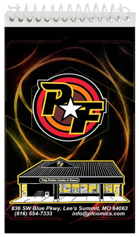 Pulp Fiction Comics & Games Logo Notepad