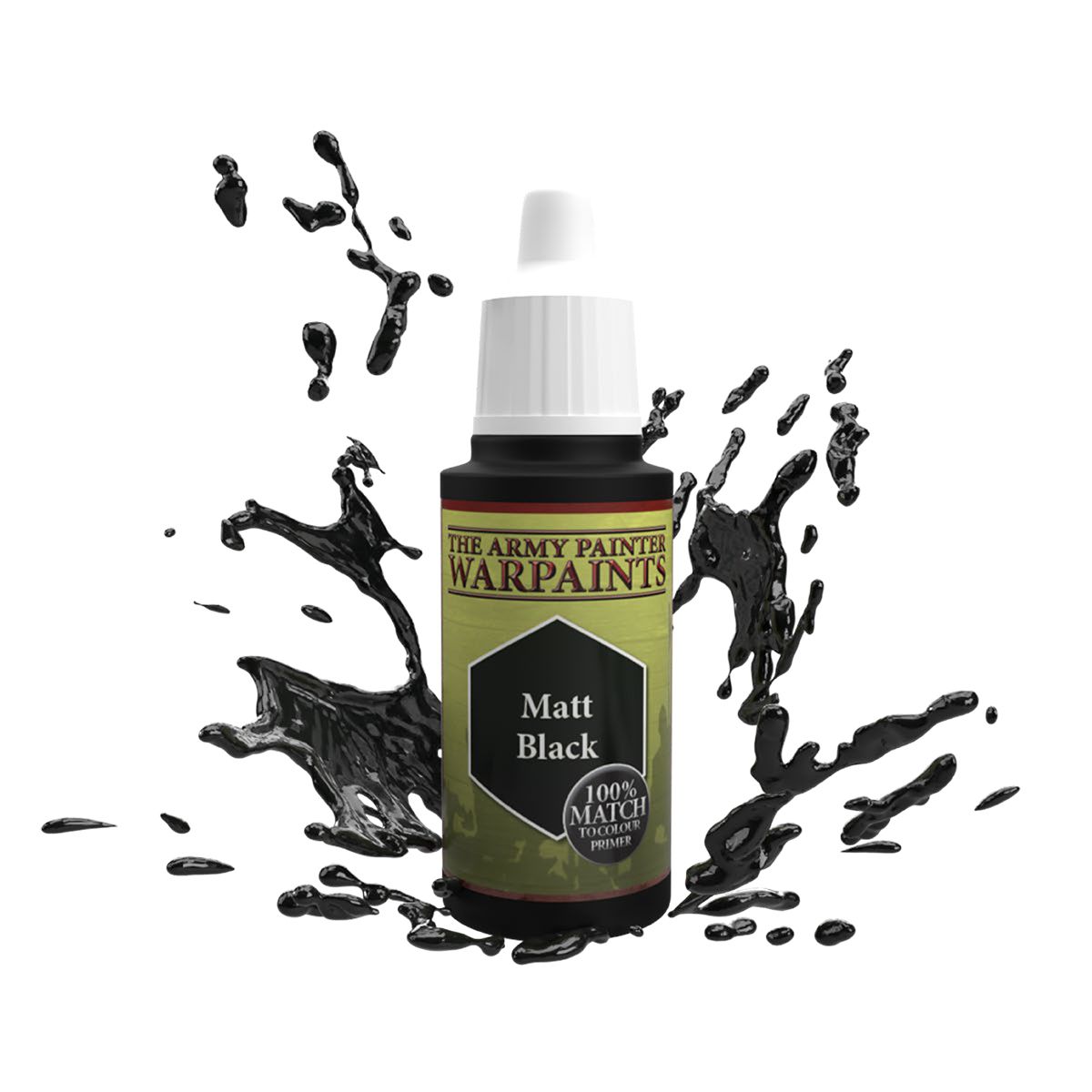 The Army Painter - Warpaints: Matt Black, 18Ml./0.6 Oz