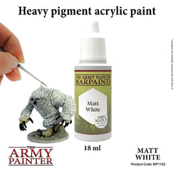 The Army Painter - Warpaints: Matt White, 18Ml./0.6 Oz